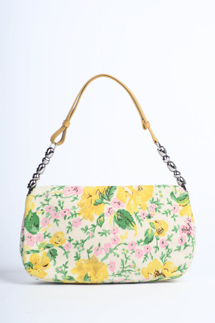 Limited Edition Christian Dior Floral Beaded Malice Shoulder Bag