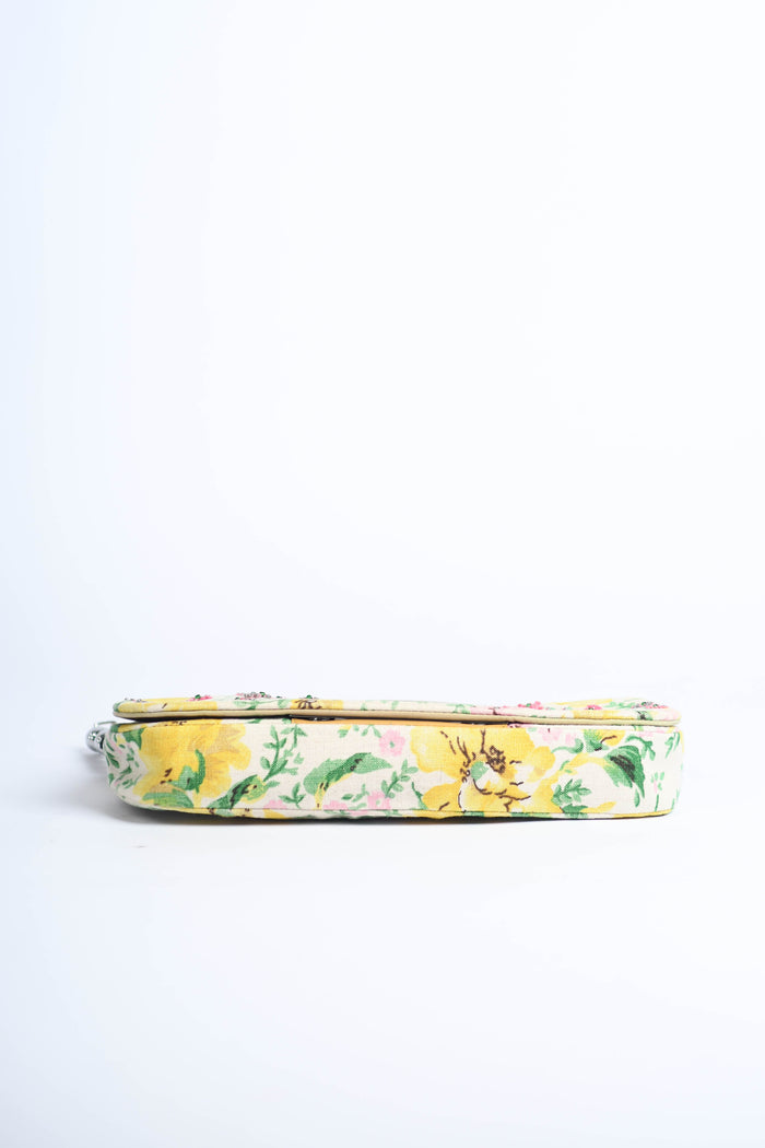 Limited Edition Christian Dior Floral Beaded Malice Shoulder Bag