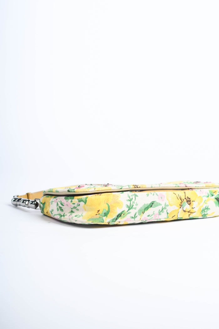 Limited Edition Christian Dior Floral Beaded Malice Shoulder Bag