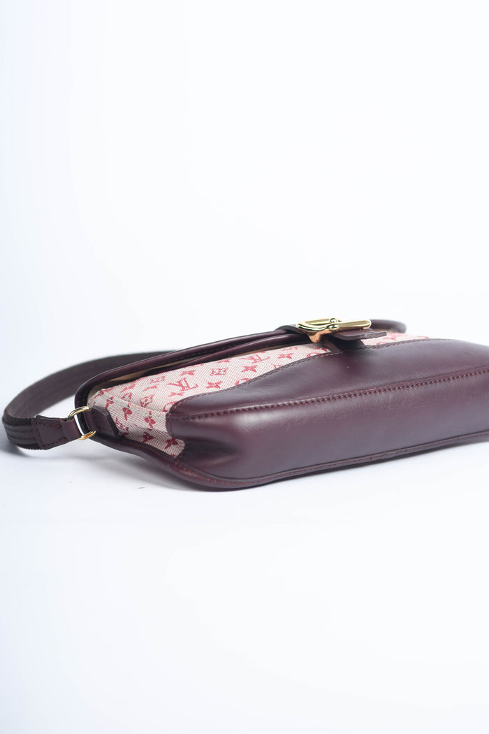 2000s Louis Vuitton Marjorie Red Shoulder Bag