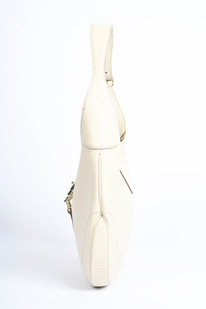 2000s Gucci Cream Grained Leather Jackie Bag