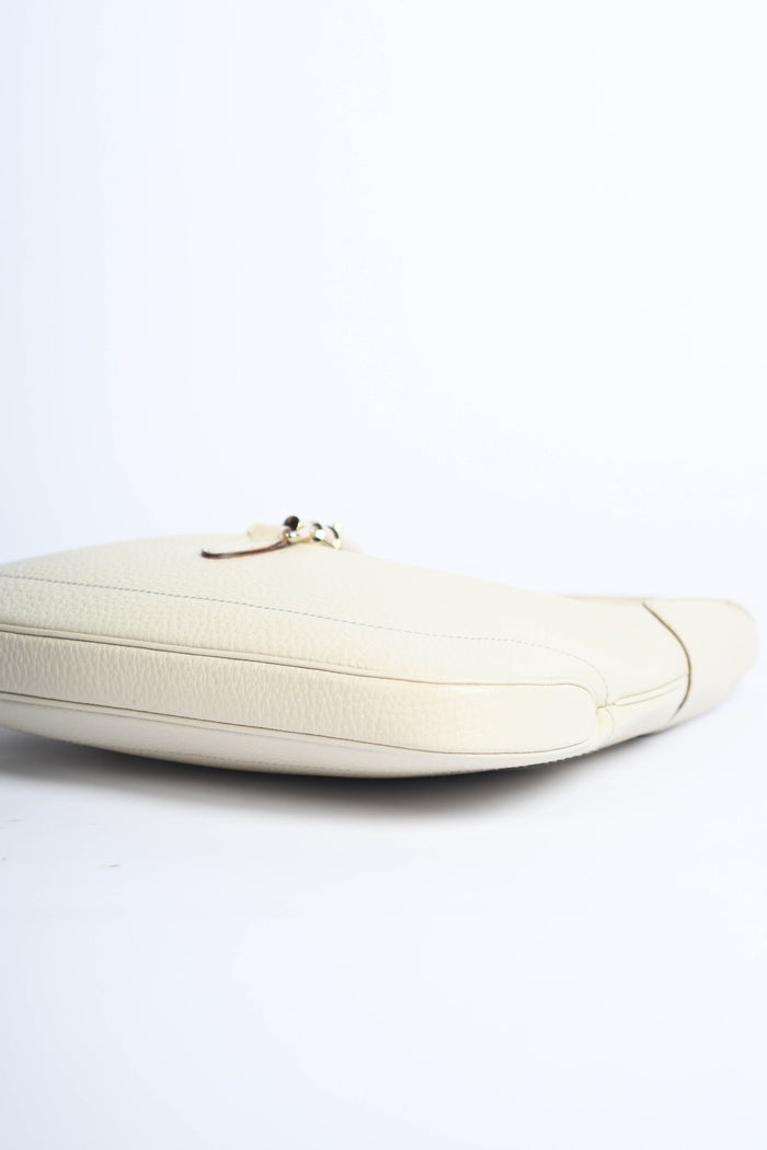 2000s Gucci Cream Grained Leather Jackie Bag