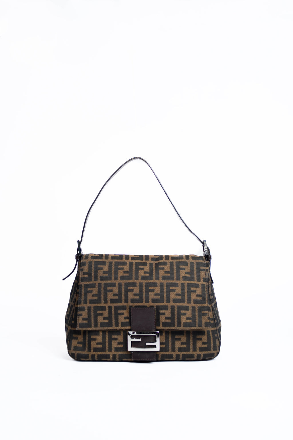 Vintage Fendi Zucca Mamma Shoulder Bag