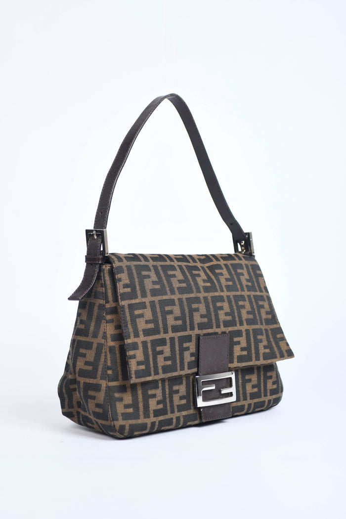 Vintage Fendi Zucca Mamma Shoulder Bag