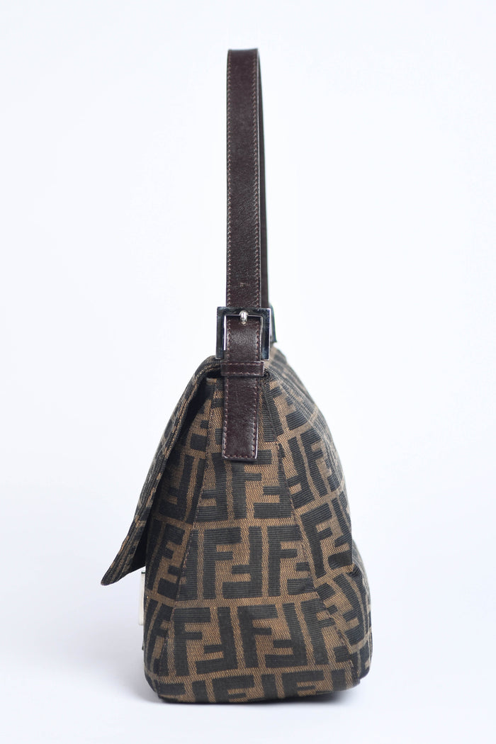 Vintage Fendi Zucca Mamma Shoulder Bag