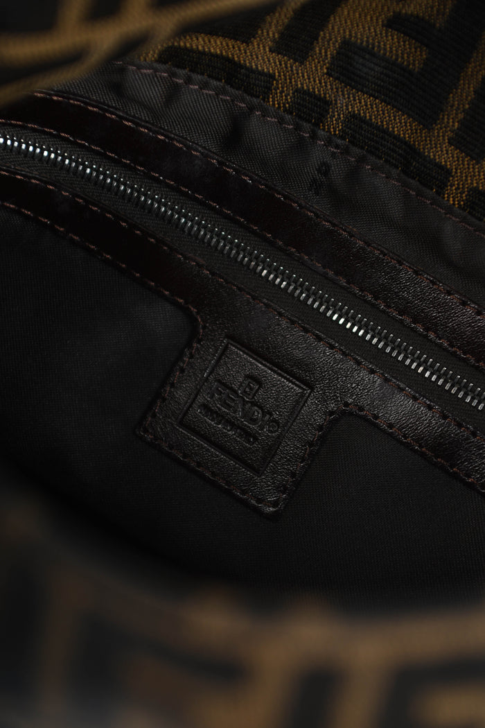 Vintage Fendi Zucca Mamma Shoulder Bag