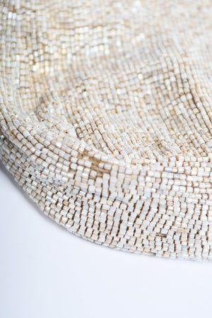 RARE  Fendi Pearlescent Beaded Baguette Shoulder Bag