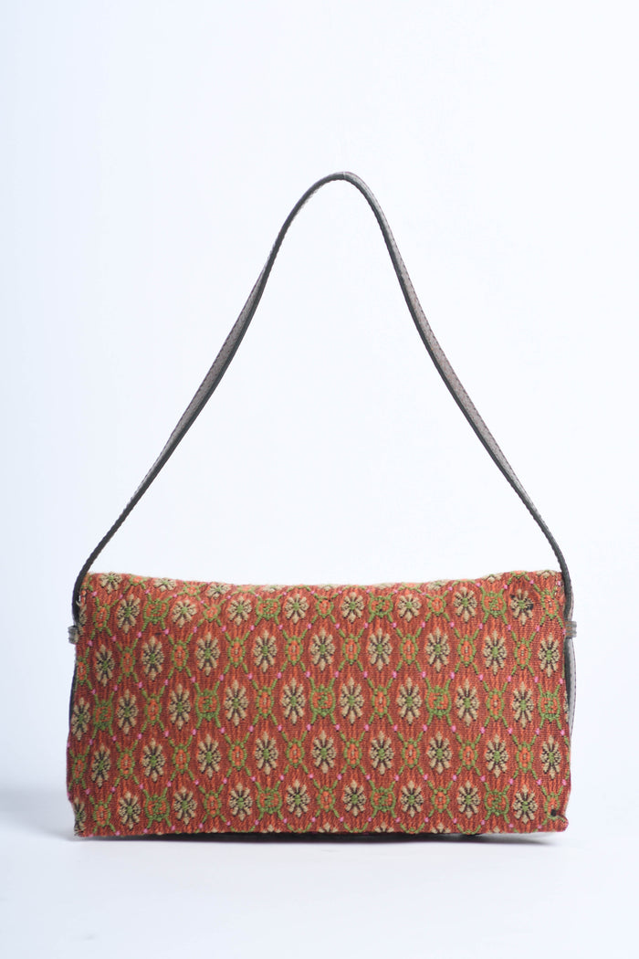 Vintage Fendi Brocade Shoulder Bag