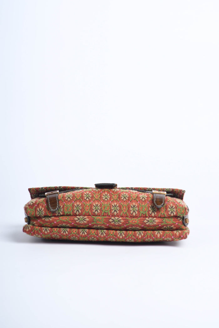 Vintage Fendi Brocade Shoulder Bag