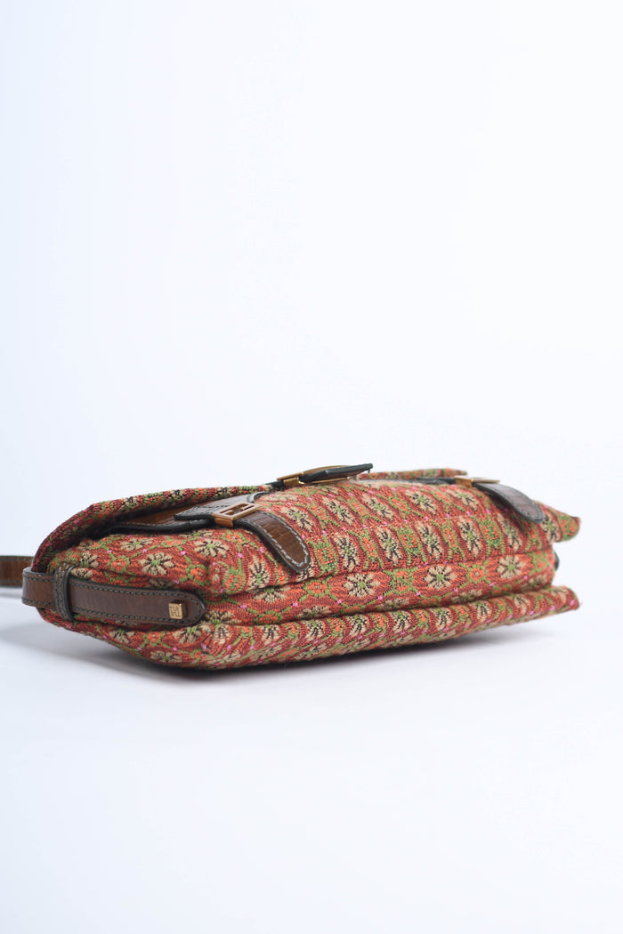 Vintage Fendi Brocade Shoulder Bag