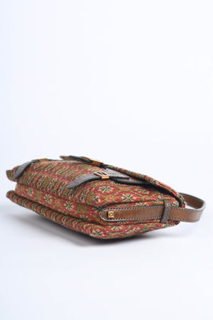 Vintage Fendi Brocade Shoulder Bag