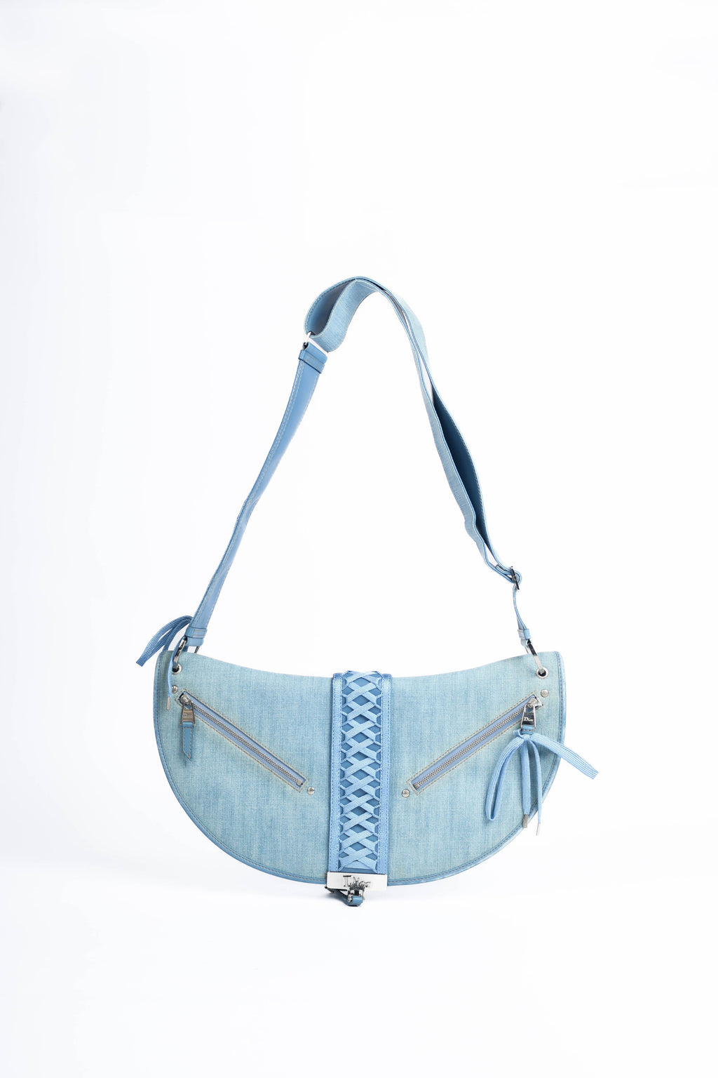 Vintage Christian Dior Galliano Denim Large Admit It Shoulder Bag