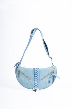 Vintage Christian Dior Galliano Denim Large Admit It Shoulder Bag