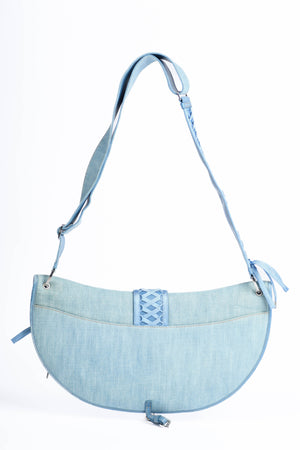 Vintage Christian Dior Galliano Denim Large Admit It Shoulder Bag