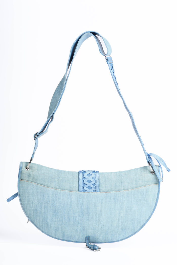 Vintage Christian Dior Galliano Denim Large Admit It Shoulder Bag