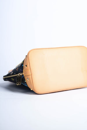 Vintage Louis Vuitton x Takashi Murakami Black Monogram Alma PM