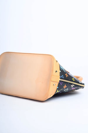 Vintage Louis Vuitton x Takashi Murakami Black Monogram Alma PM