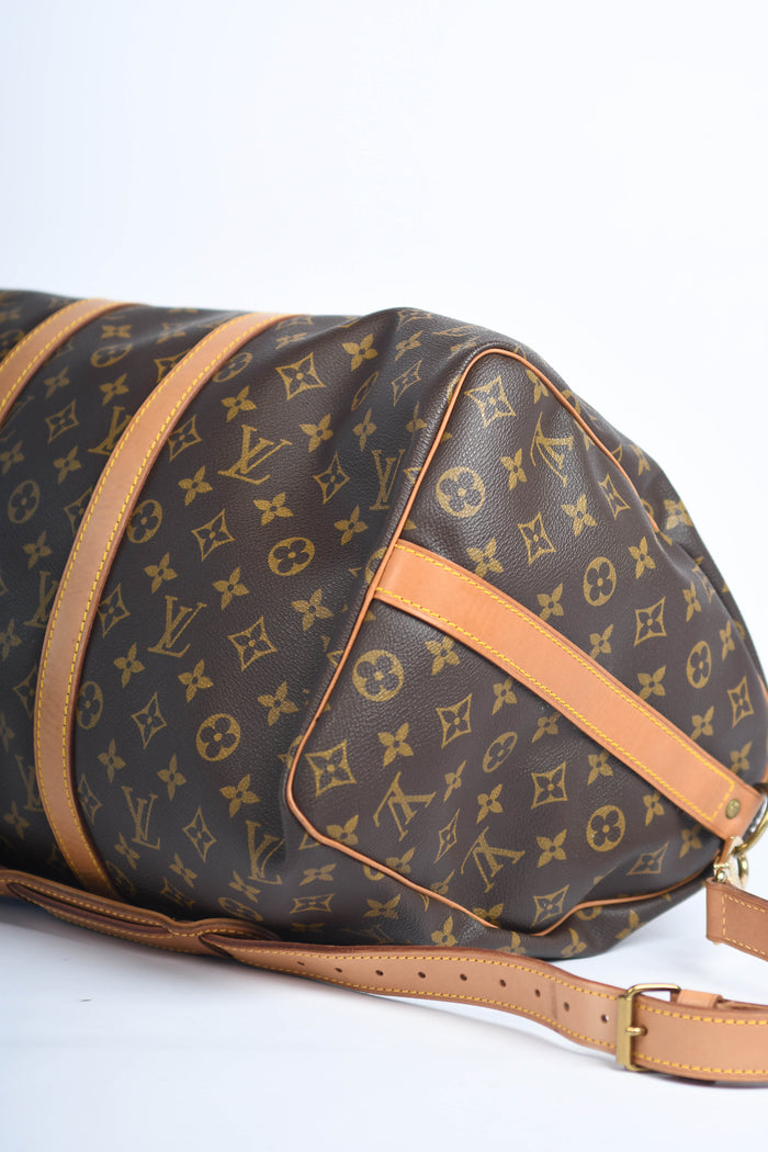 1980s Louis Vuitton 45cm Monogram Keepall Bandouliere