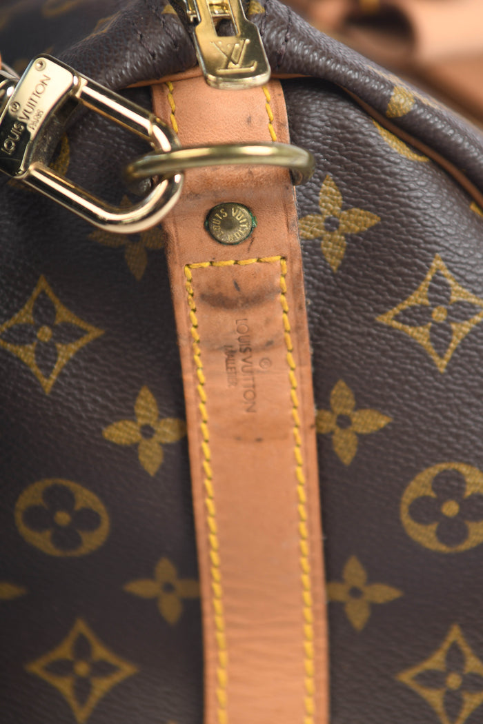 1980s Louis Vuitton 45cm Monogram Keepall Bandouliere