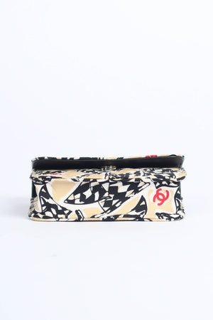 2022 Chanel Racing Checkered Flag Print Small Crossbody Bag