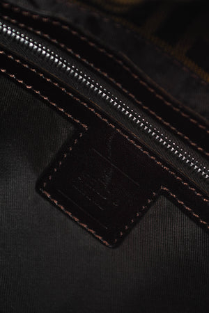 90s Fendi Zucca Baguette Monogram Shoulder Bag SHW