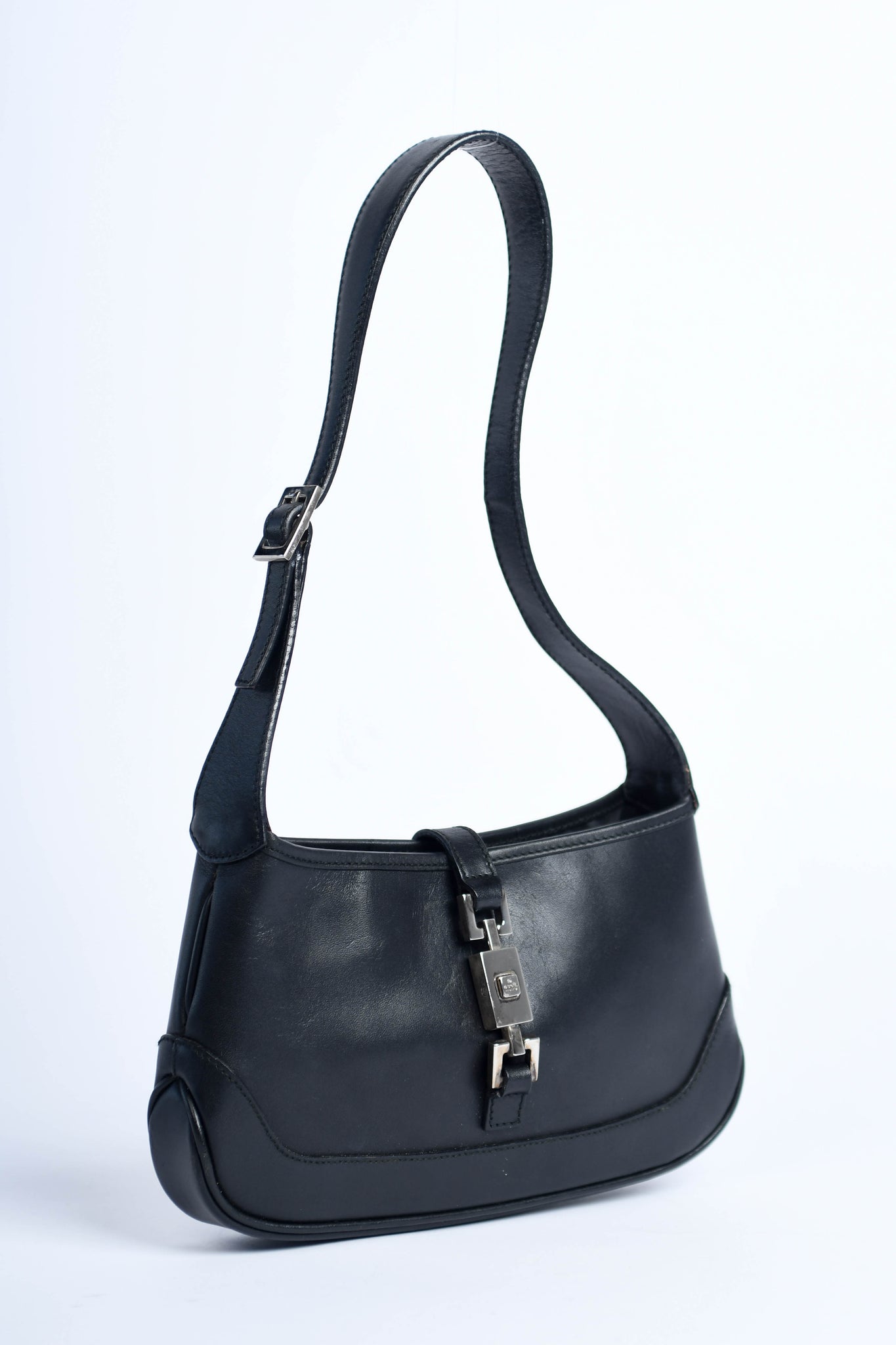 Vintage Gucci Black Leather Mini Jackie Bag