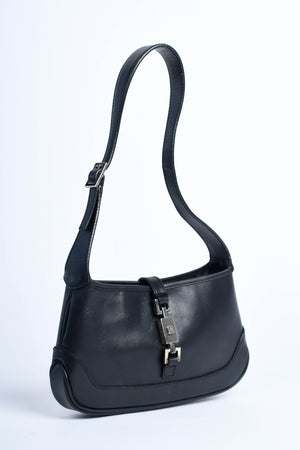 Vintage Gucci Black Leather Mini Jackie Bag
