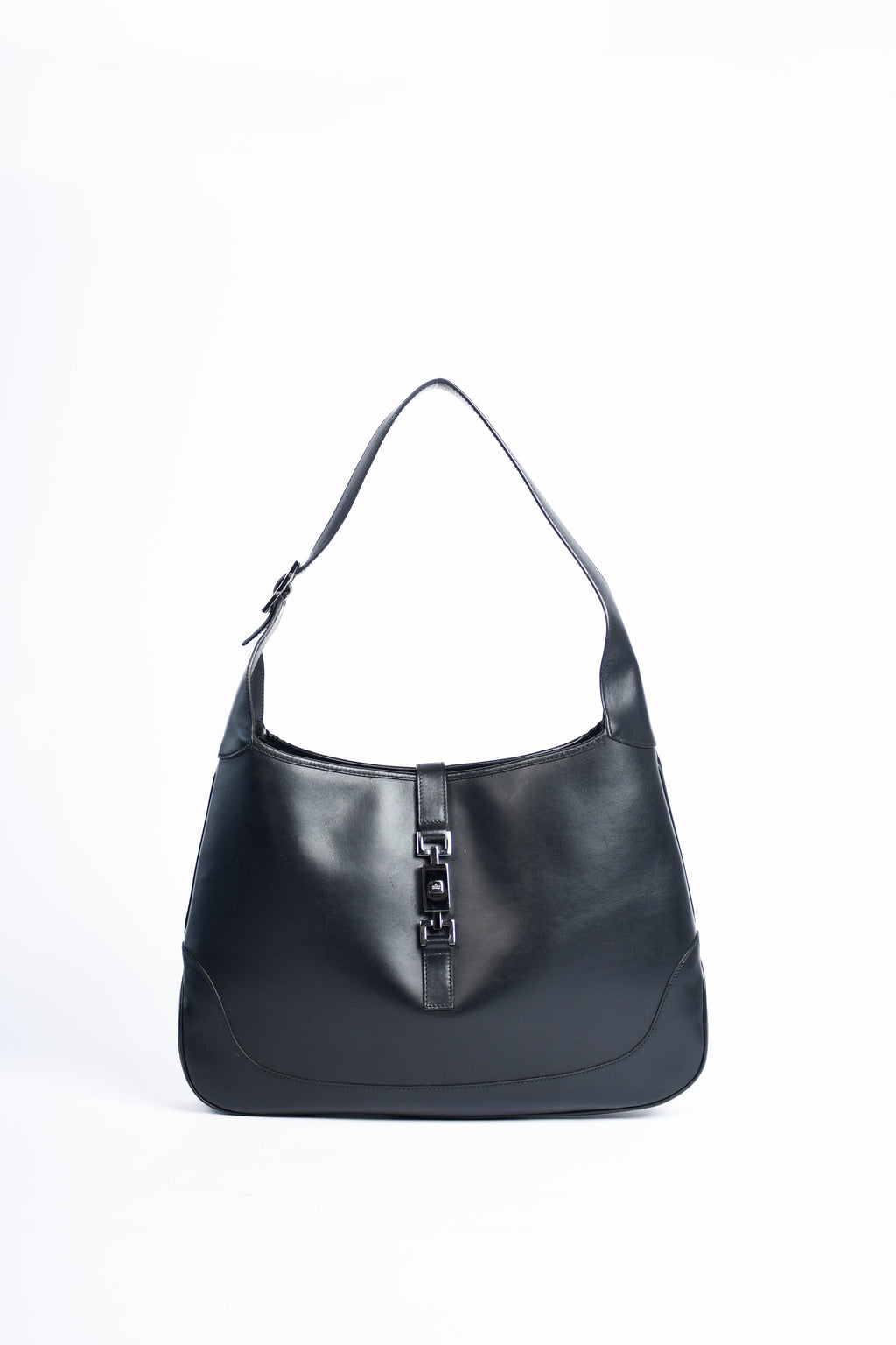 Vintage Gucci Black Leather Large Jackie Bag