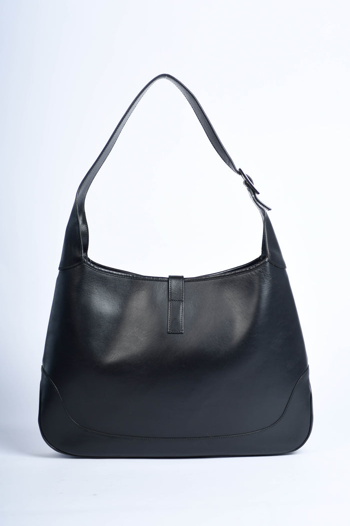 Vintage Gucci Black Leather Large Jackie Bag