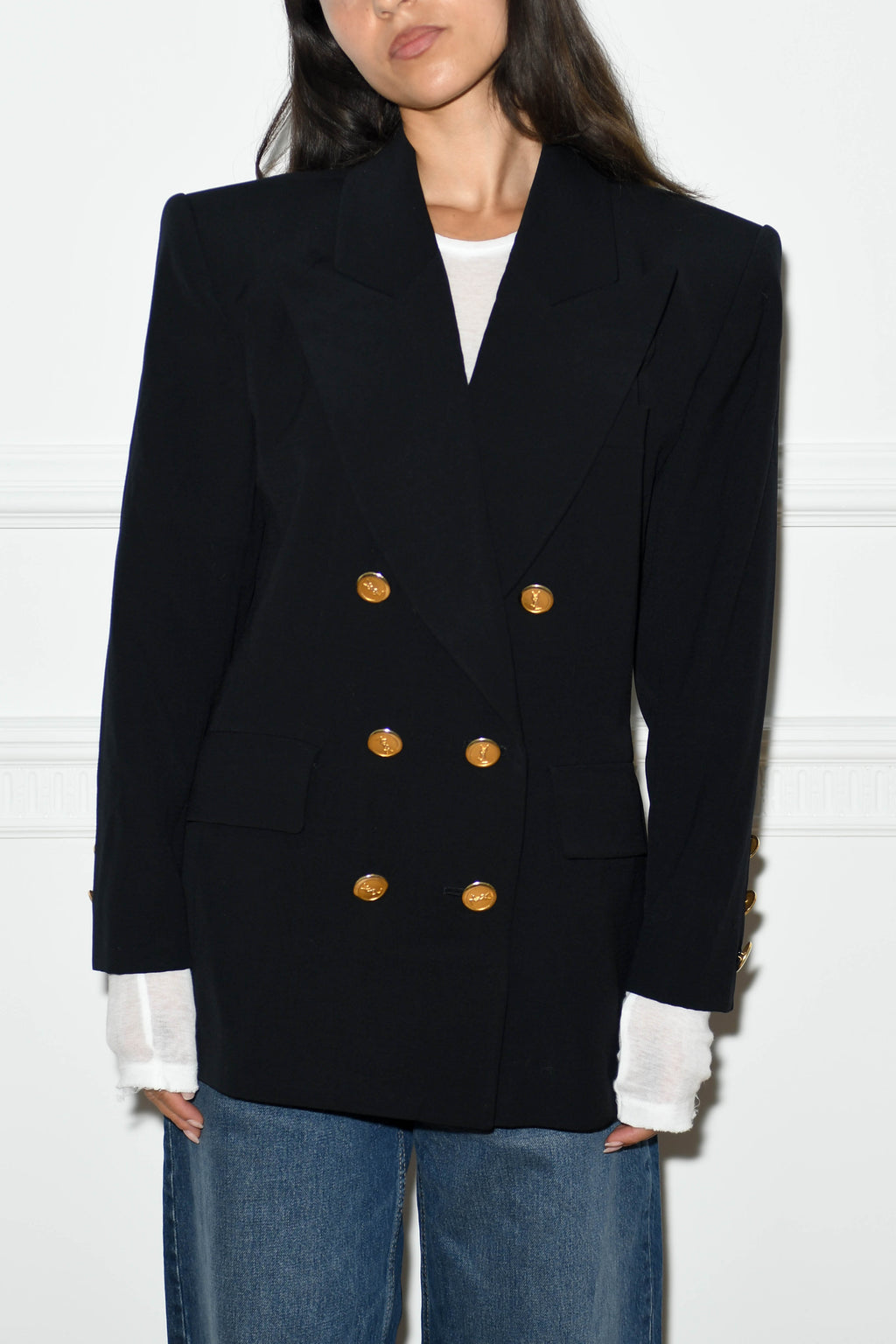Vintage Yves Saint Laurent Black Blazer