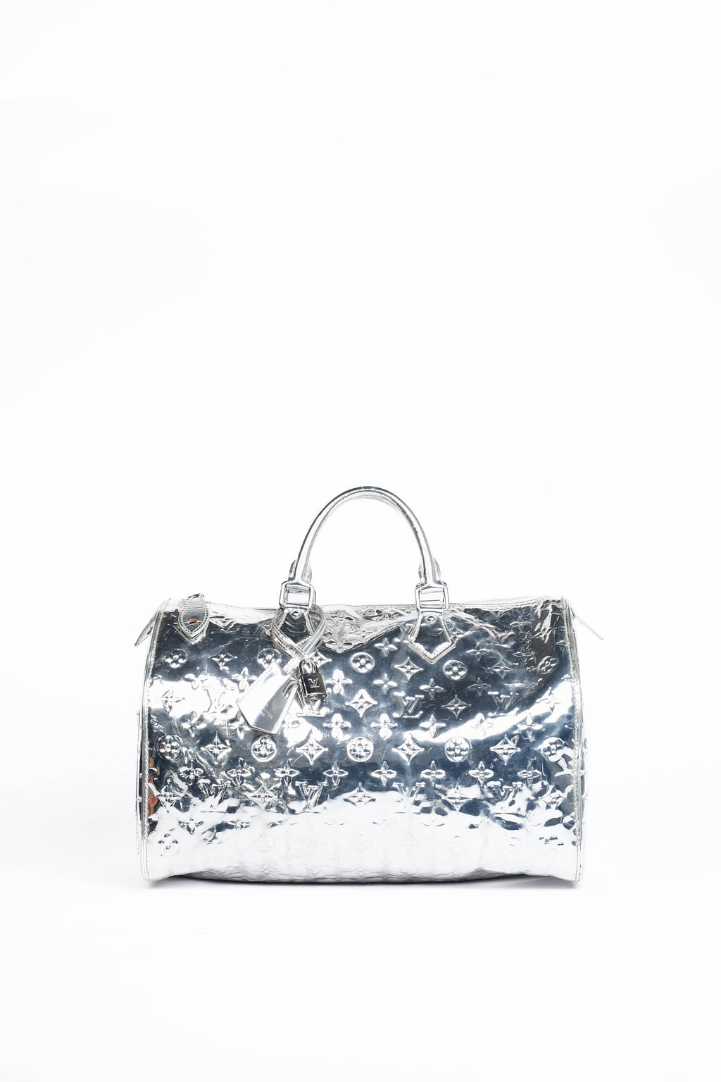 RARE Louis Vuitton Silver Miroir Speedy 35cm
