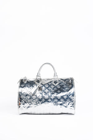 RARE Louis Vuitton Silver Miroir Speedy 35cm