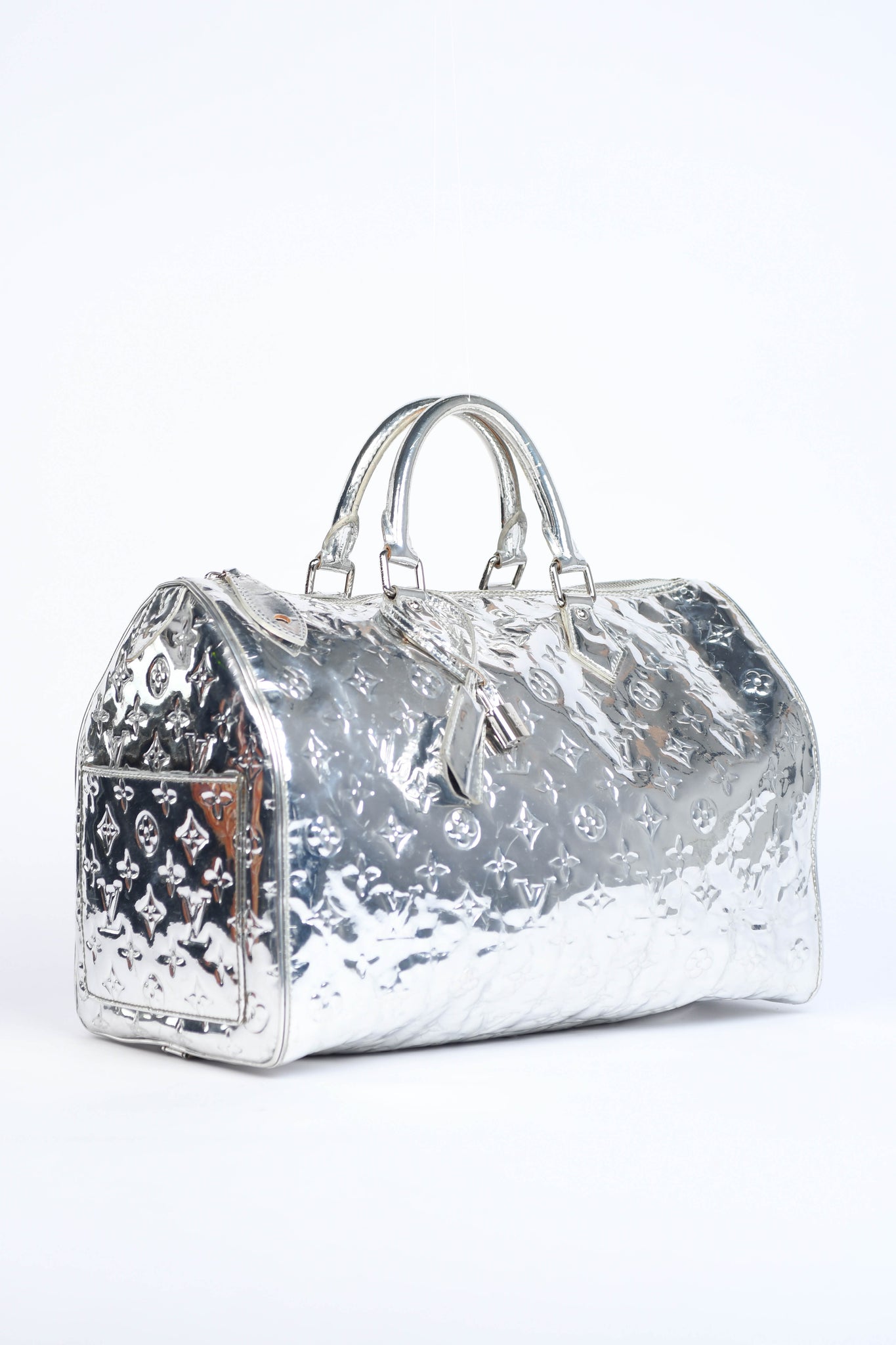 RARE Louis Vuitton Silver Miroir Speedy 35cm