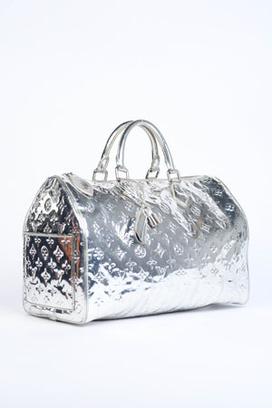 RARE Louis Vuitton Silver Miroir Speedy 35cm