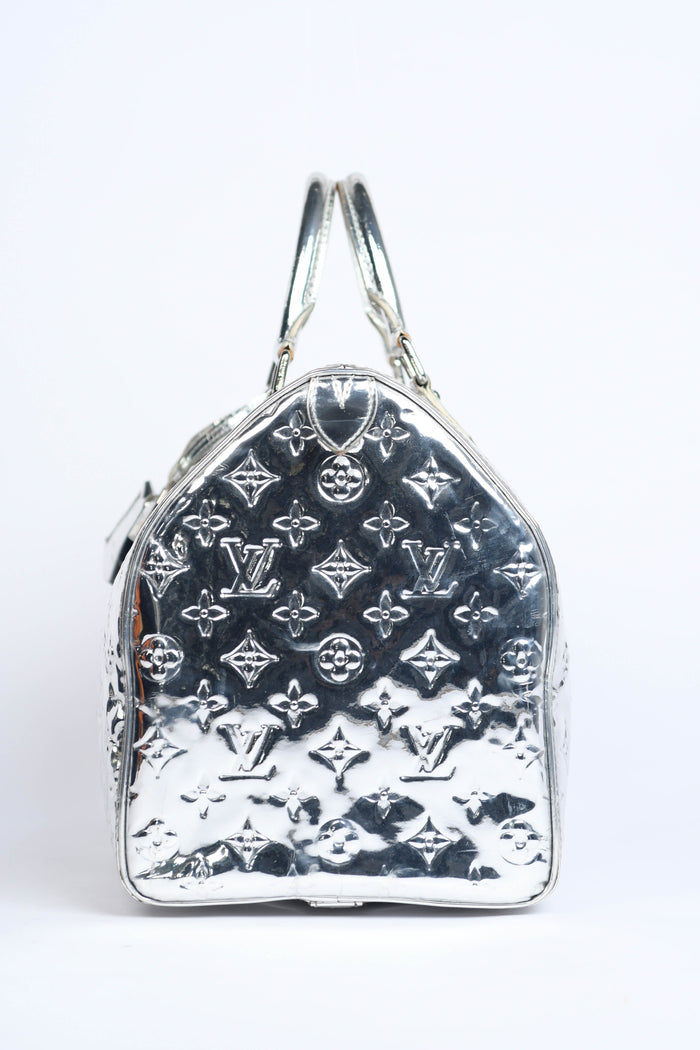 RARE Louis Vuitton Silver Miroir Speedy 35cm