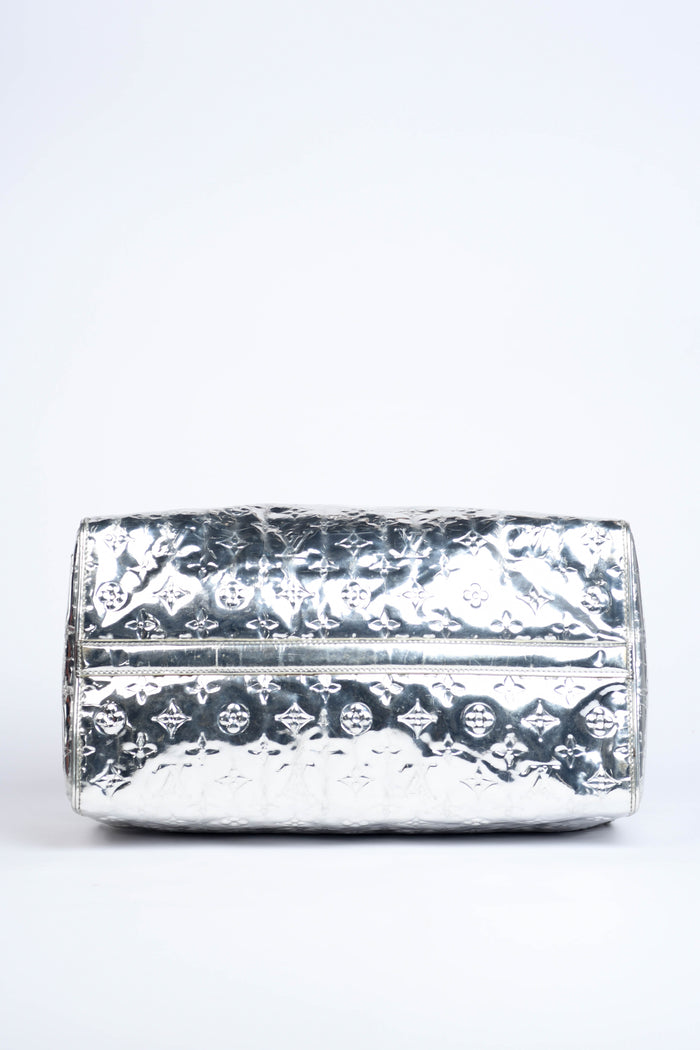 RARE Louis Vuitton Silver Miroir Speedy 35cm