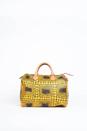 RARE Louis Vuitton x Yayoi Kusama Yellow Infinity Dot Speedy 30cm