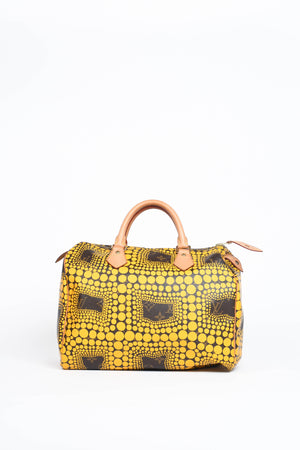 RARE Louis Vuitton x Yayoi Kusama Yellow Infinity Dot Speedy 30cm