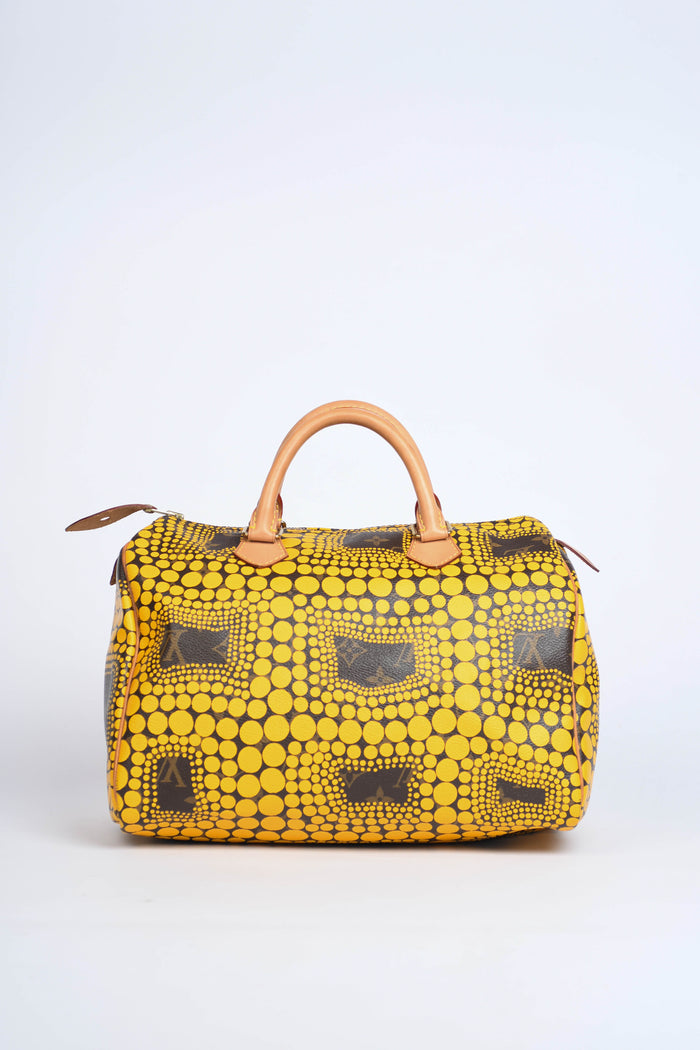 RARE Louis Vuitton x Yayoi Kusama Yellow Infinity Dot Speedy 30cm