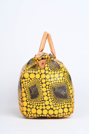 RARE Louis Vuitton x Yayoi Kusama Yellow Infinity Dot Speedy 30cm