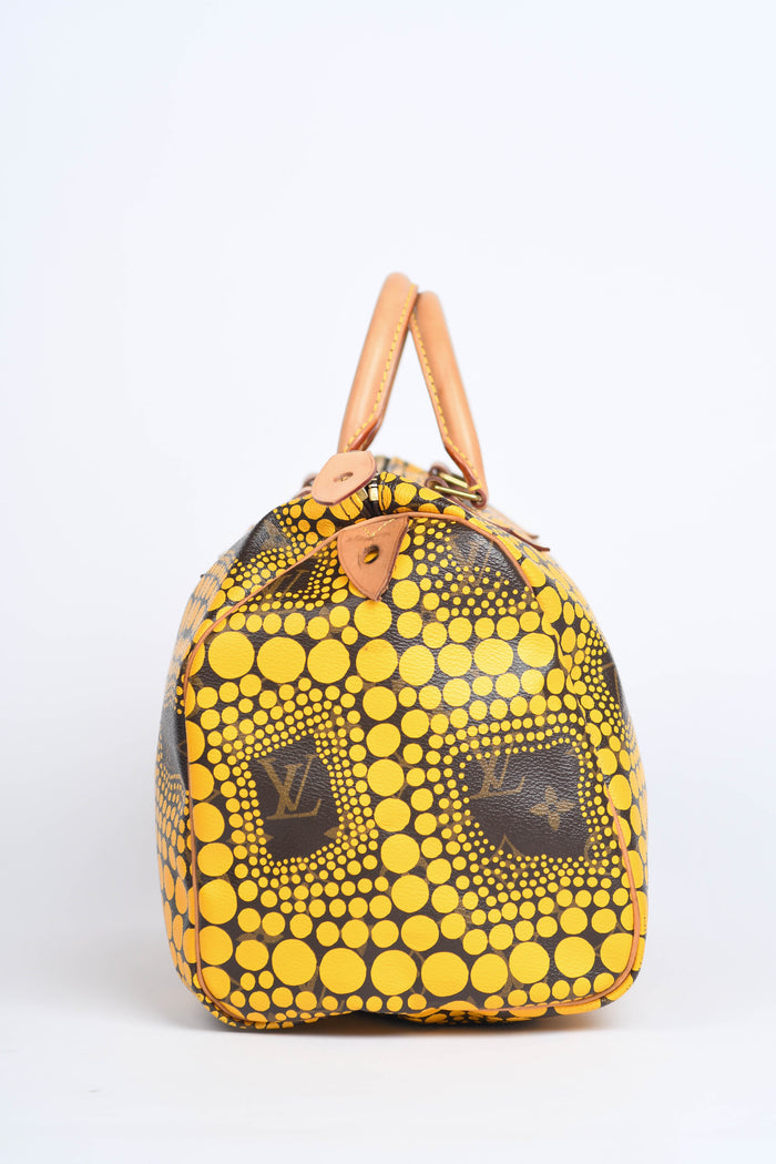 RARE Louis Vuitton x Yayoi Kusama Yellow Infinity Dot Speedy 30cm