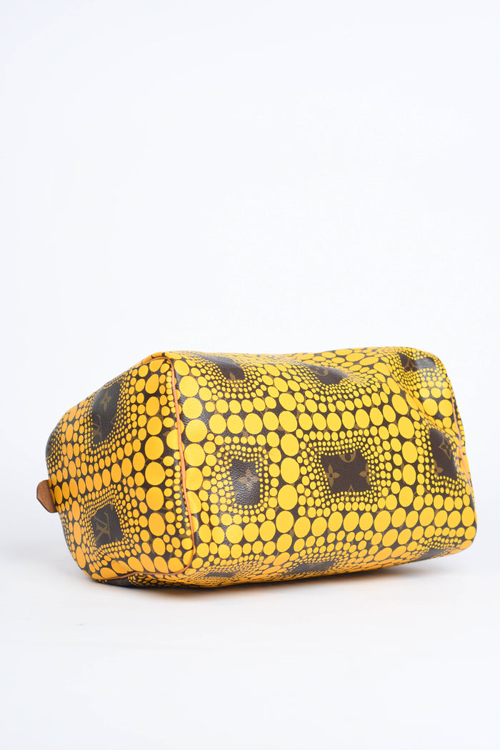 RARE Louis Vuitton x Yayoi Kusama Yellow Infinity Dot Speedy 30cm