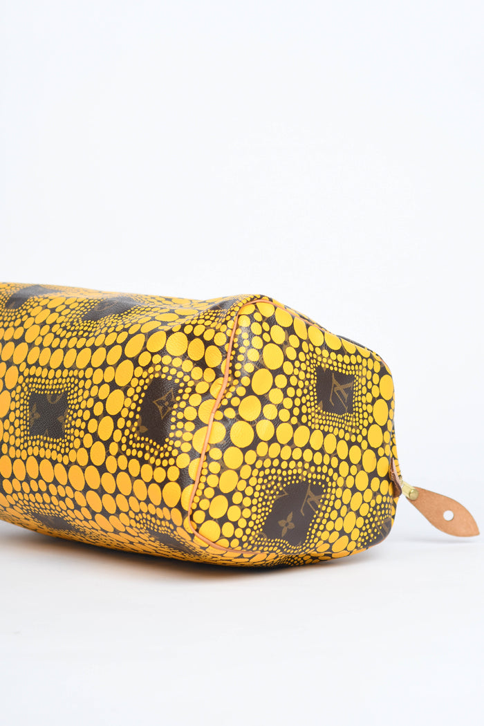 RARE Louis Vuitton x Yayoi Kusama Yellow Infinity Dot Speedy 30cm