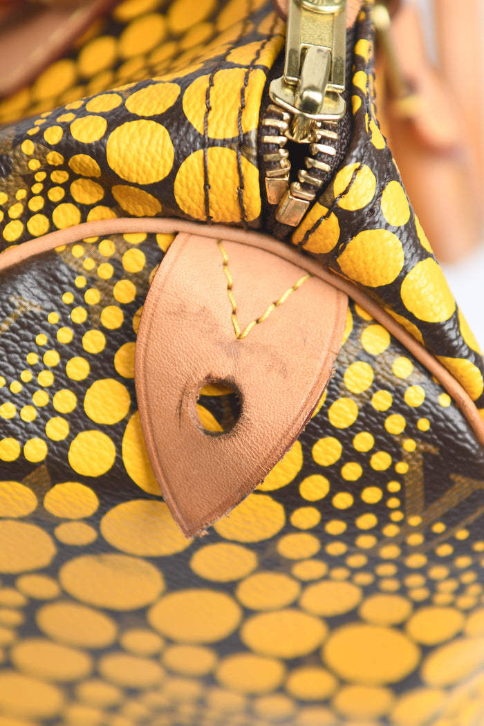 RARE Louis Vuitton x Yayoi Kusama Yellow Infinity Dot Speedy 30cm