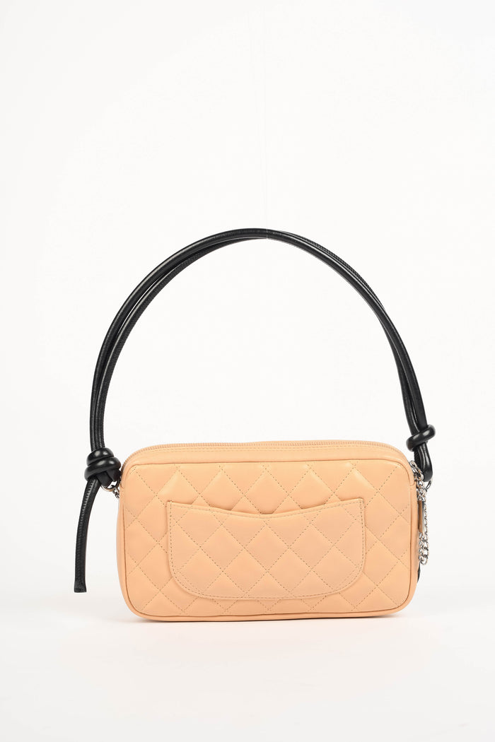 2000s Chanel Beige Rue Cambon Small Shoulder Bag