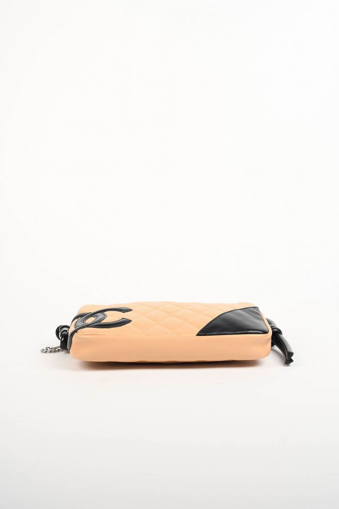 2000s Chanel Beige Rue Cambon Small Shoulder Bag