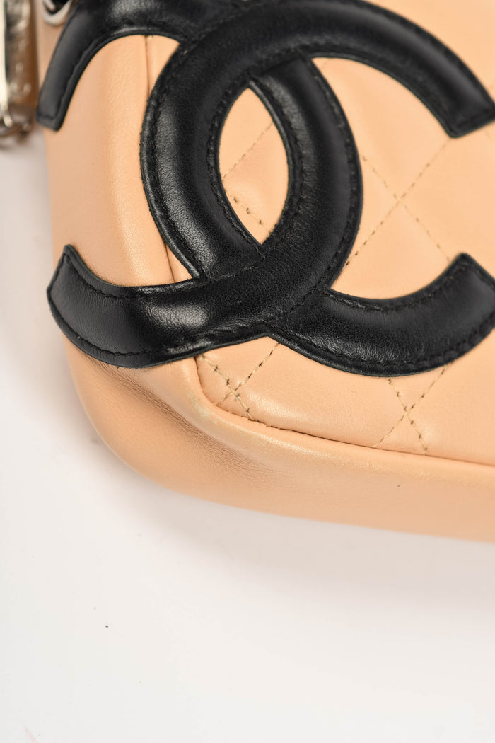 2000s Chanel Beige Rue Cambon Small Shoulder Bag
