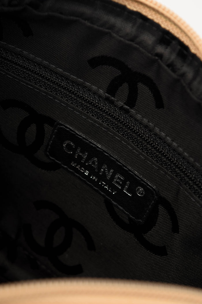 2000s Chanel Beige Rue Cambon Small Shoulder Bag