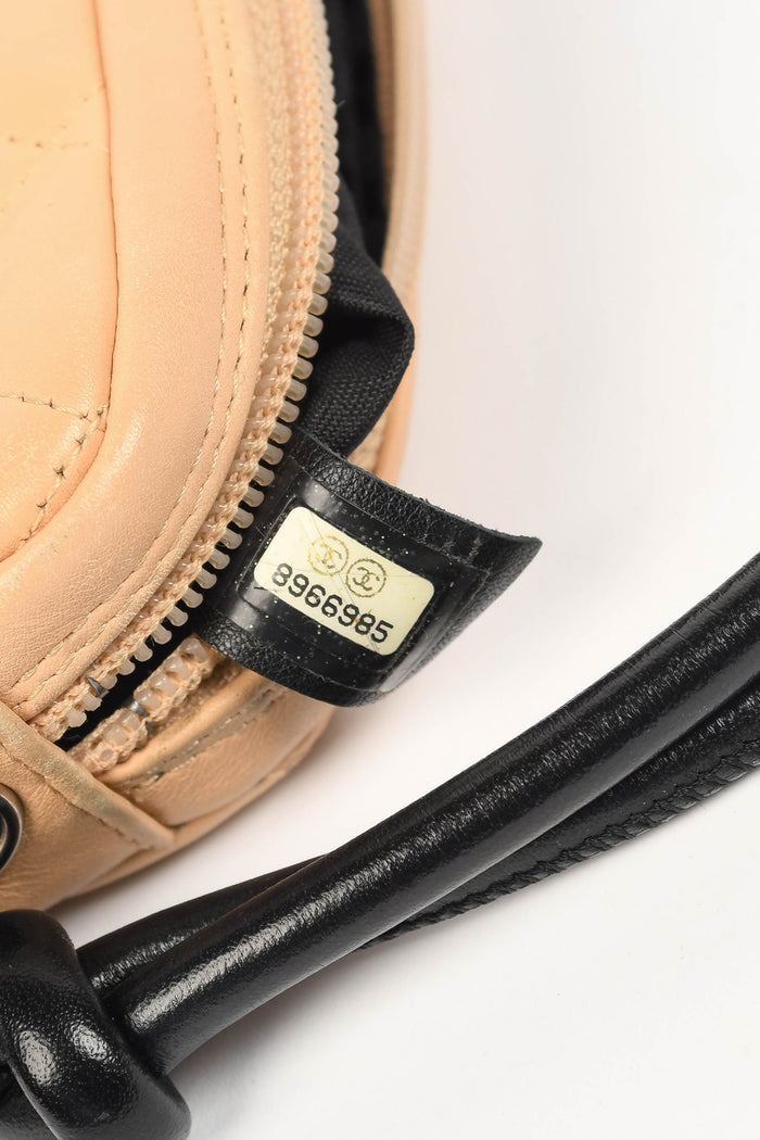 2000s Chanel Beige Rue Cambon Small Shoulder Bag