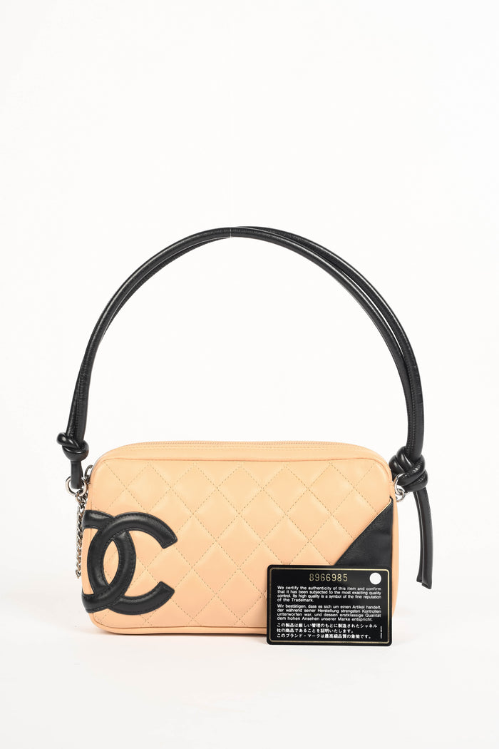 2000s Chanel Beige Rue Cambon Small Shoulder Bag